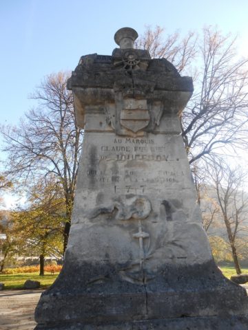 monument Jouffroy d'Abbans Baume-les-Dames