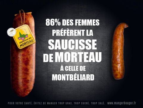 saucisse de Morteau vs Montbéliard