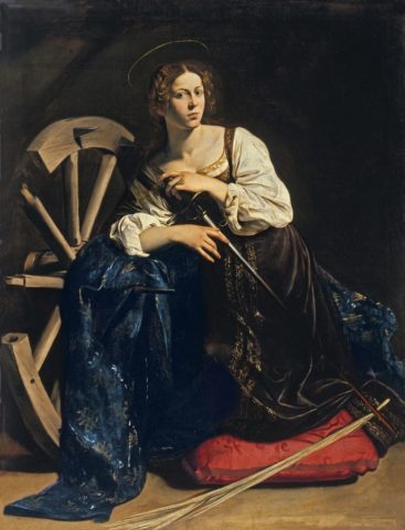 Sainte-Catherine Le Caravage