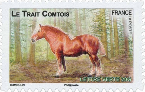 cheval de trait comtois (timbres)